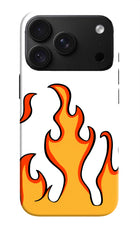Fired Up – White iPhone 18 Pro Hard Case Back Cover by Casekaro