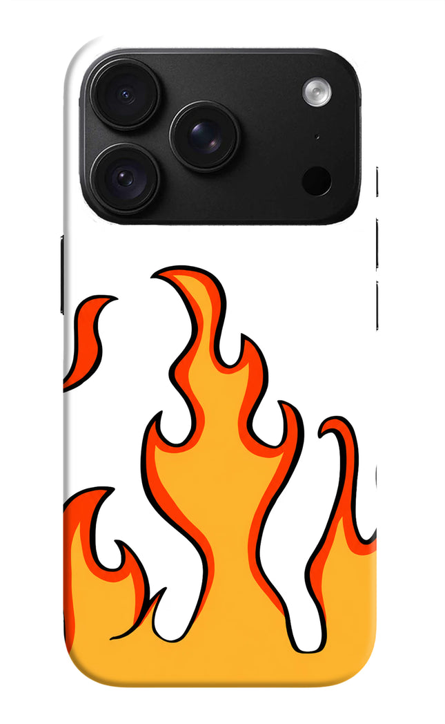 Fired Up – White iPhone 18 Pro Back Cover