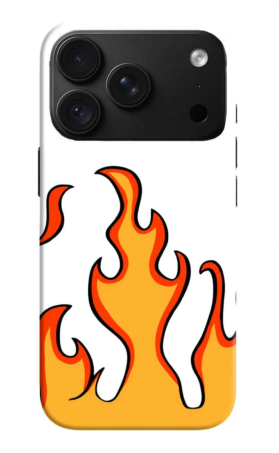 Fired Up – White iPhone 18 Pro Back Cover, Hard case