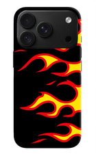 Side Sweep Flames iPhone 18 Pro Back Cover