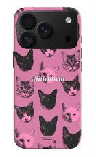 Pink Cats iPhone 18 Pro Hard Case Back Cover by Casekaro