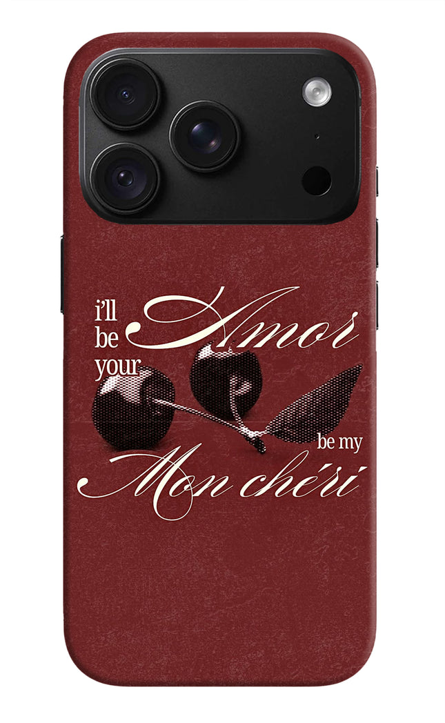 Velvet Cherry iPhone 18 Pro Hard Case Back Cover by Casekaro