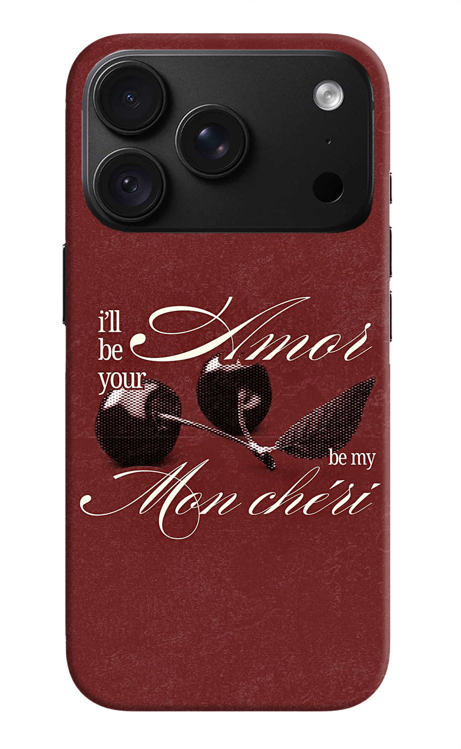 Velvet Cherry iPhone 18 Pro Back Cover, Hard case