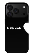 This World iPhone 18 Pro Back Cover