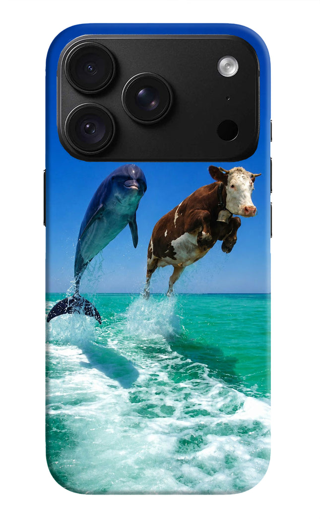 Dolphin vs Cow iPhone 18 Pro Back Cover