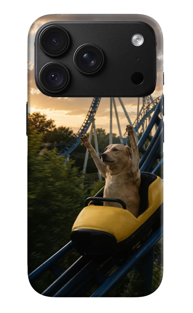 Rollercoaster Dog iPhone 18 Pro Back Cover