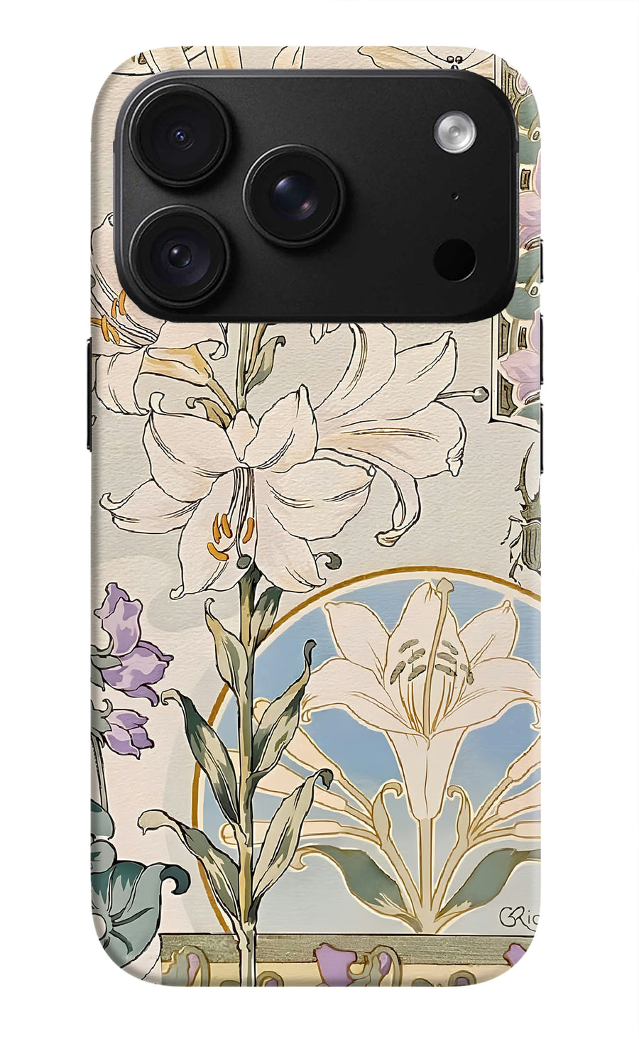 White Lily iPhone 18 Pro Back Cover, Hard case