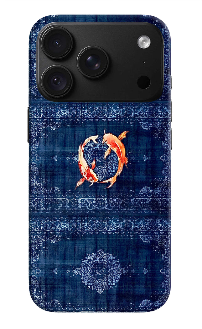 Koi Blue iPhone 18 Pro Back Cover