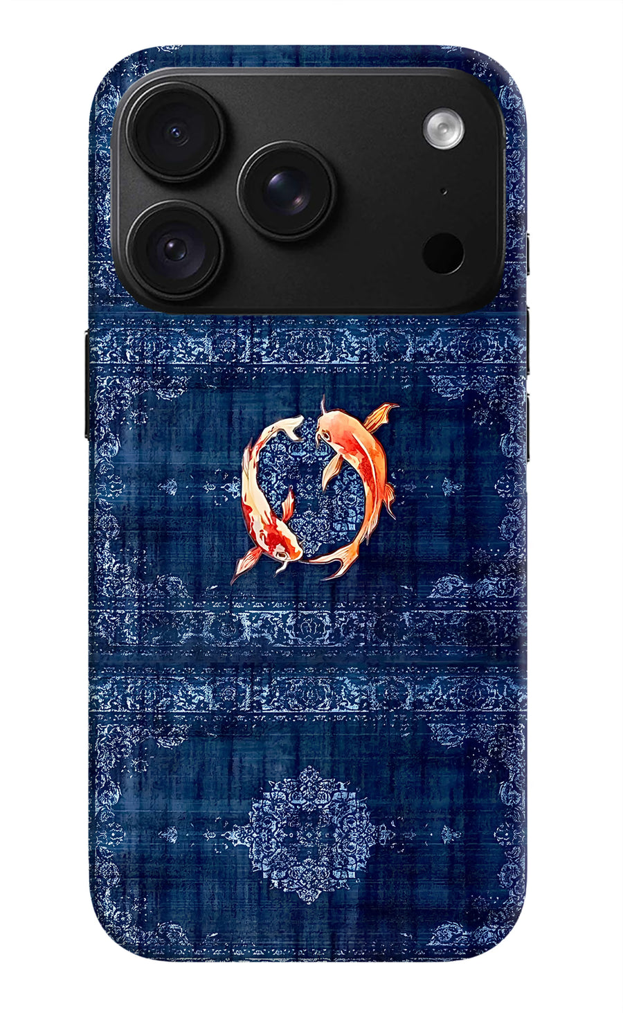 Koi Blue iPhone 18 Pro Back Cover, Hard case