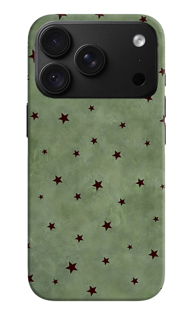 Green Stars iPhone 18 Pro Back Cover