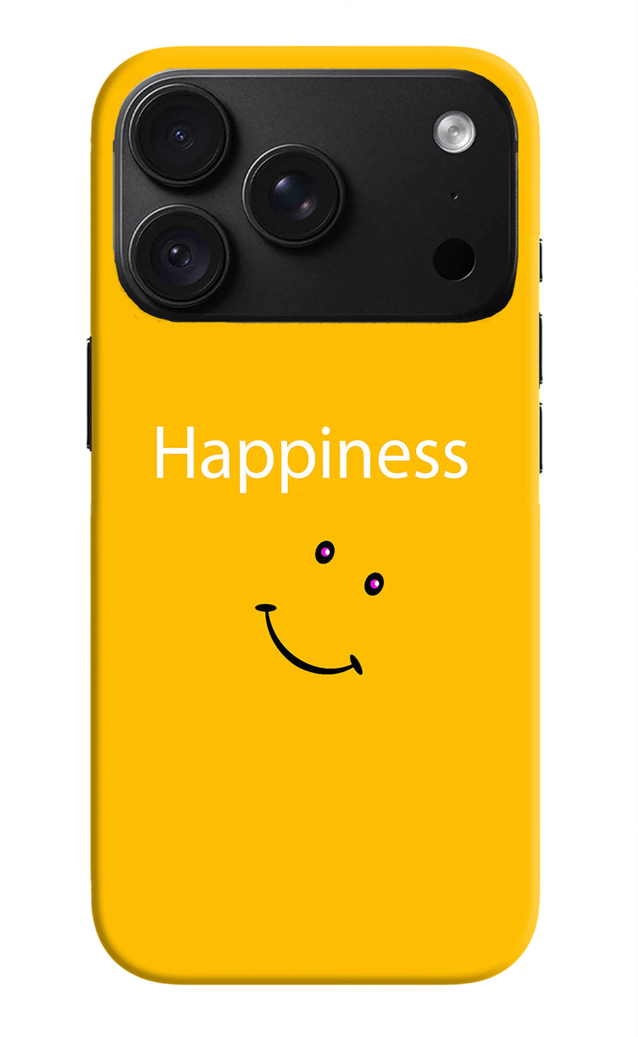 Happiness With Smiley iPhone 18 Pro Max Back Cover, Hard case