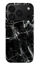 Black Marble Texture iPhone 18 Pro Max Back Cover