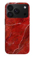 Red Marble Design iPhone 18 Pro Max Back Cover