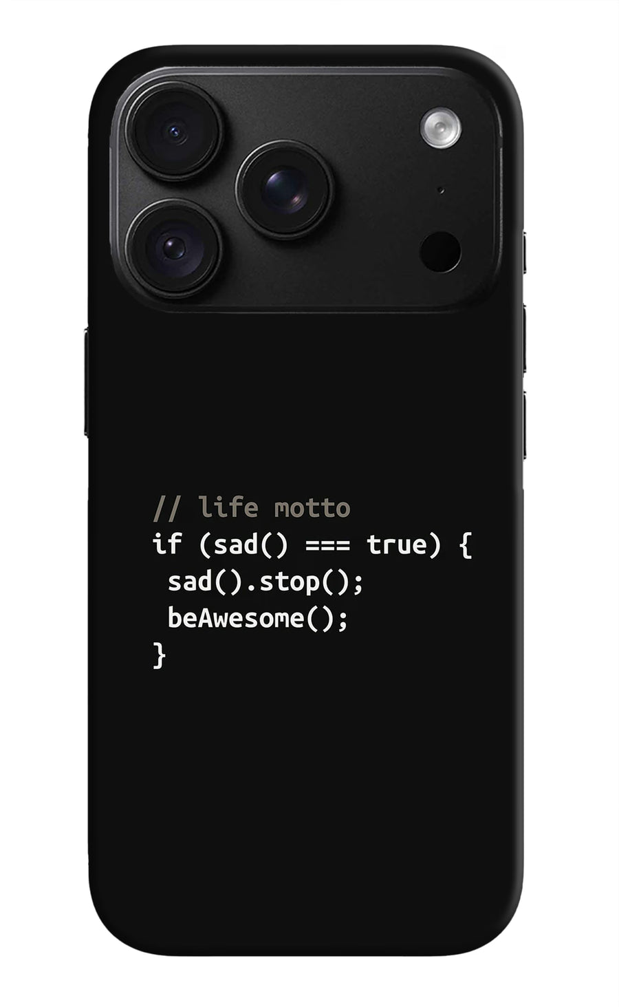 Life Motto Code iPhone 18 Pro Max Back Cover, Hard case