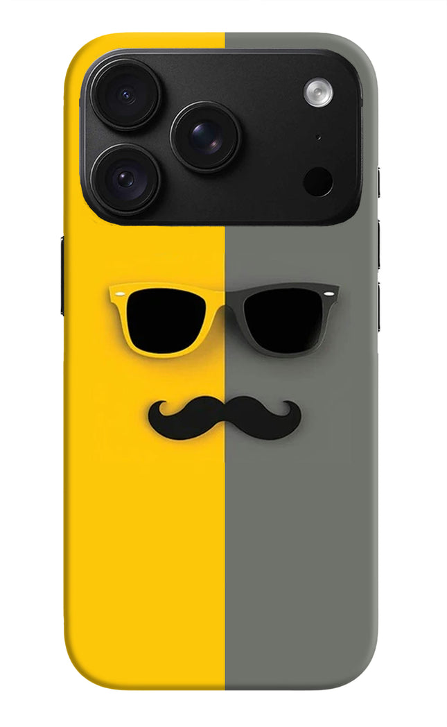Sunglasses with Mustache iPhone 18 Pro Max Back Cover