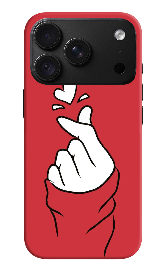 Korean Love Sign iPhone 18 Pro Max Back Cover