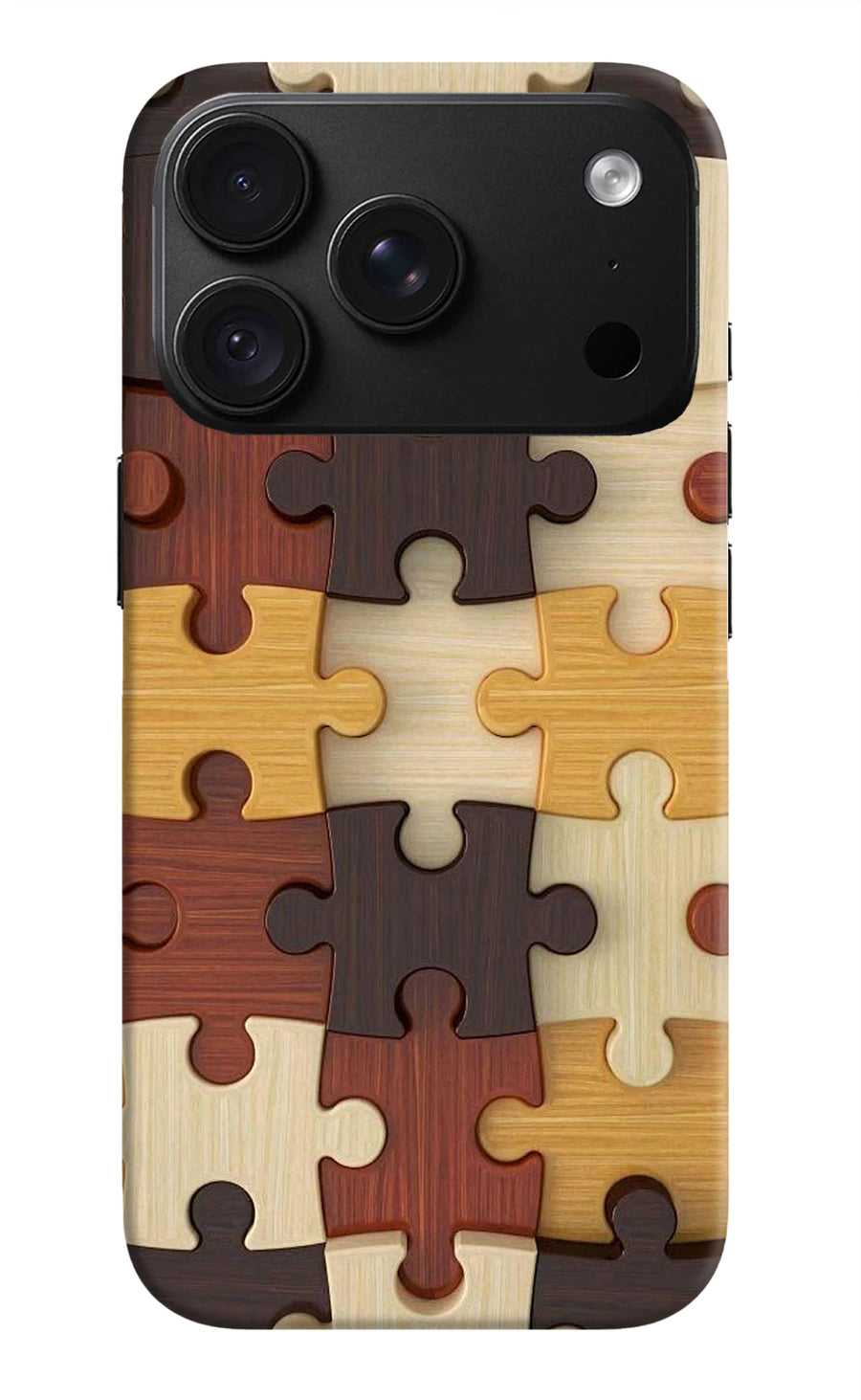 Wooden Puzzle iPhone 18 Pro Max Back Cover, Hard case