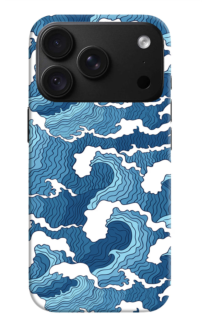 Blue Waves iPhone 18 Pro Max Back Cover