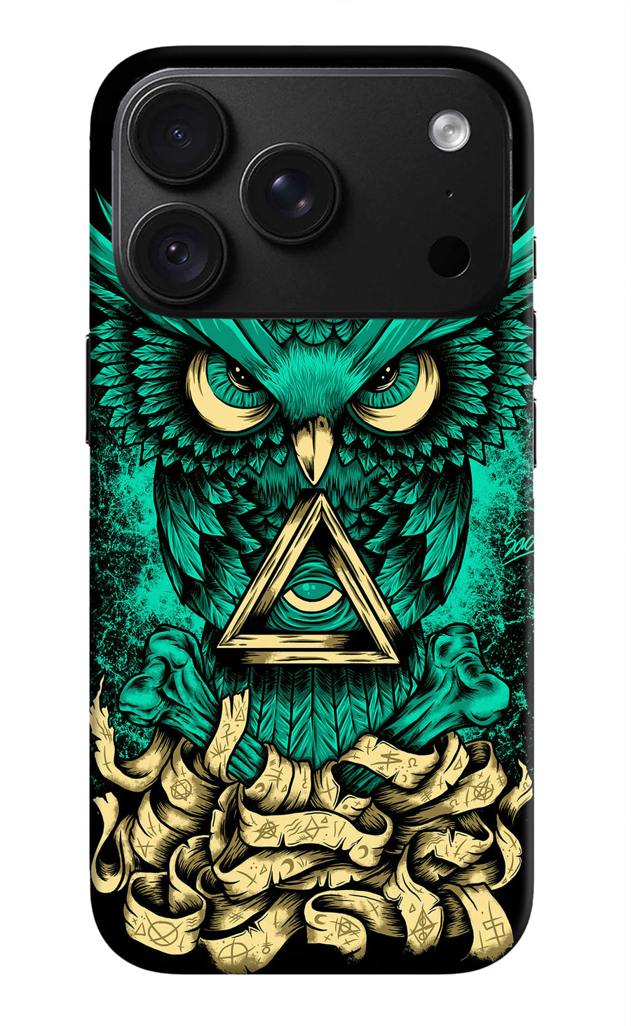 Green Owl iPhone 18 Pro Max Back Cover, Hard case