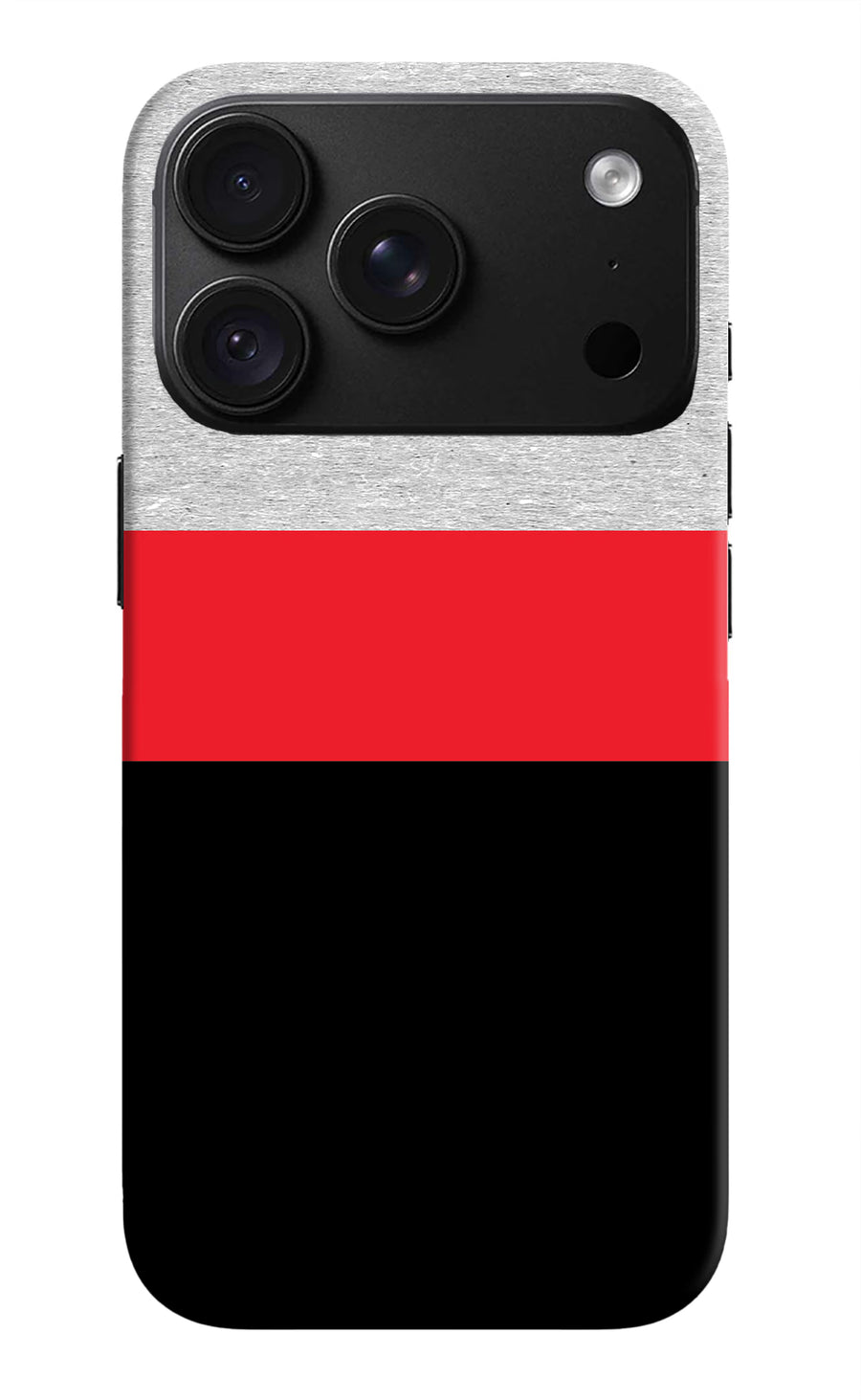 Tri Color Pattern iPhone 18 Pro Max Back Cover, Hard case