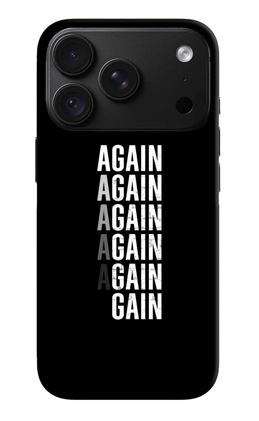 Again Again Gain iPhone 18 Pro Max Back Cover, Hard case