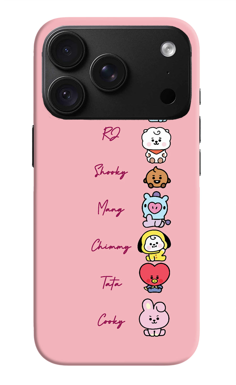 BTS names iPhone 18 Pro Max Back Cover, Hard case