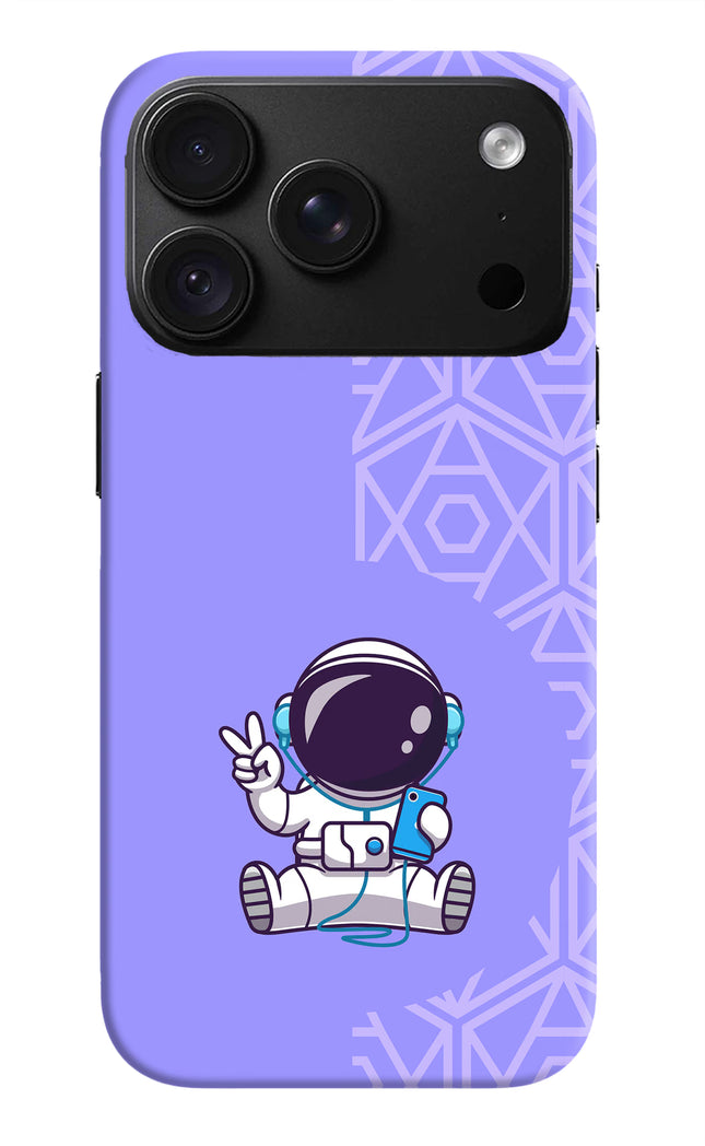 Cute Astronaut Chilling iPhone 18 Pro Max Back Cover