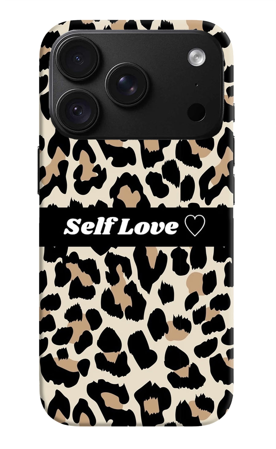 Leopard Print Self Love iPhone 18 Pro Max Back Cover, Hard case