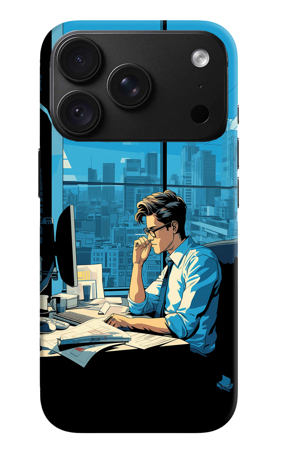 Focused Hustler (AI Generated) iPhone 18 Pro Max Back Cover, Hard case