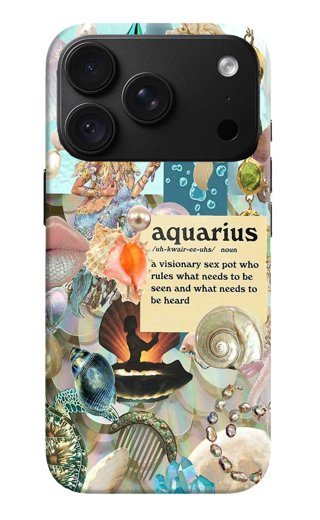 Aquarius Zodiac iPhone 18 Pro Max Back Cover