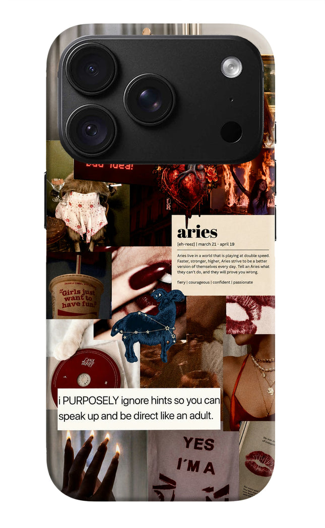 Zodiac Aries iPhone 18 Pro Max Back Cover