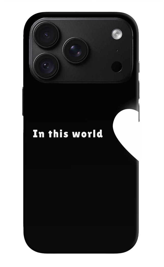 This World iPhone 18 Pro Max Back Cover