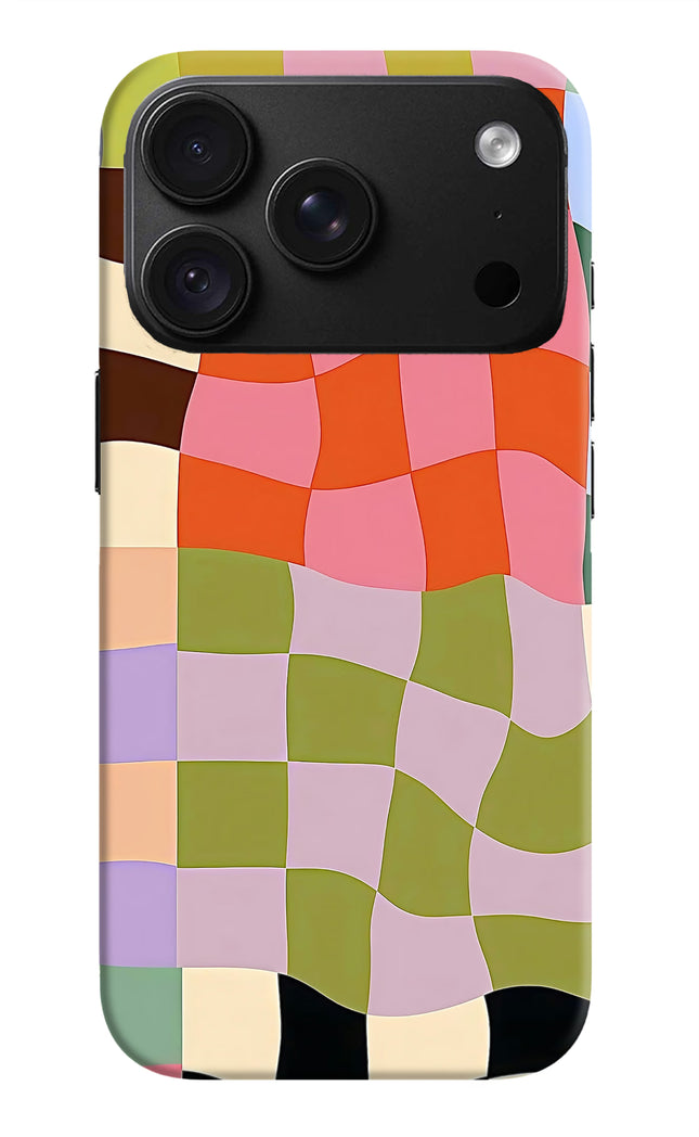 Wavy Grid iPhone 18 Pro Max Back Cover