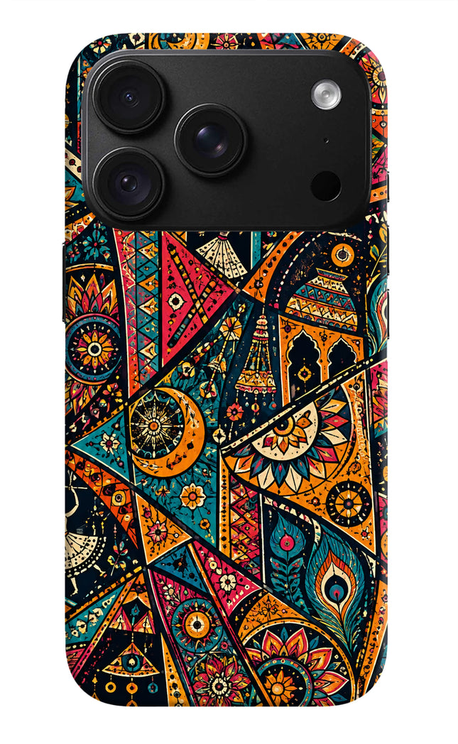 Folk Print iPhone 18 Pro Max Back Cover