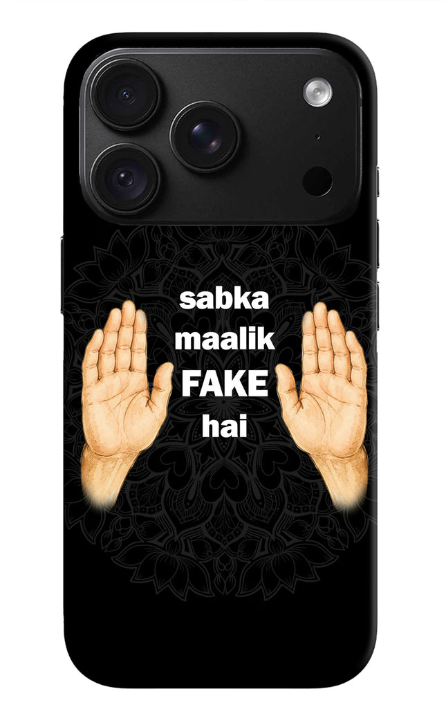Sabka Malik Fake iPhone 18 Pro Max Back Cover