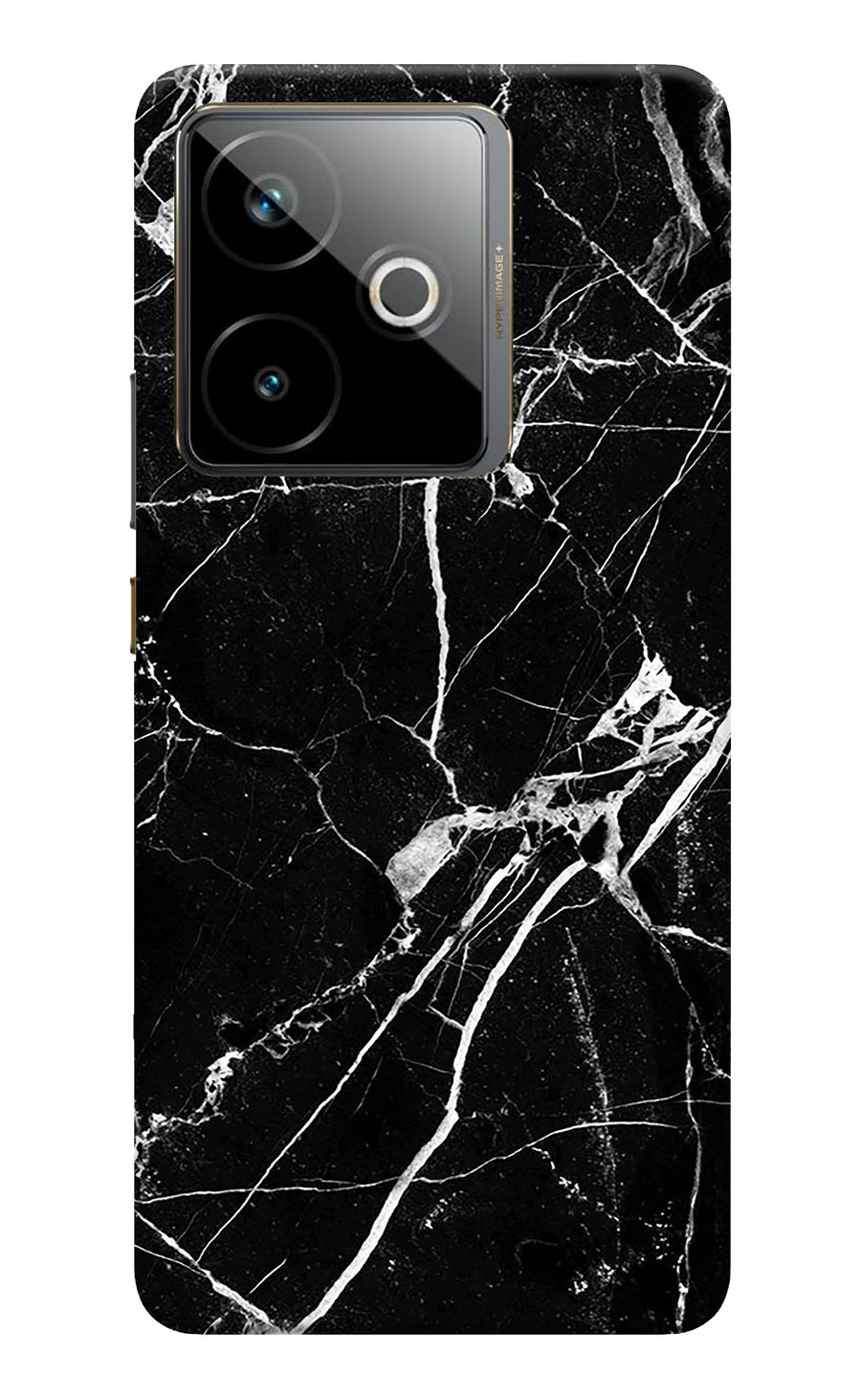 Black Marble Pattern Realme GT 7T Back Cover, Hard case