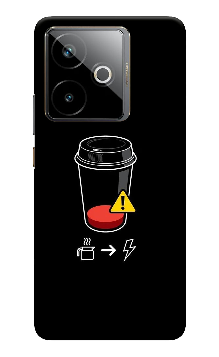 Coffee Realme GT 7T Back Cover, Hard case