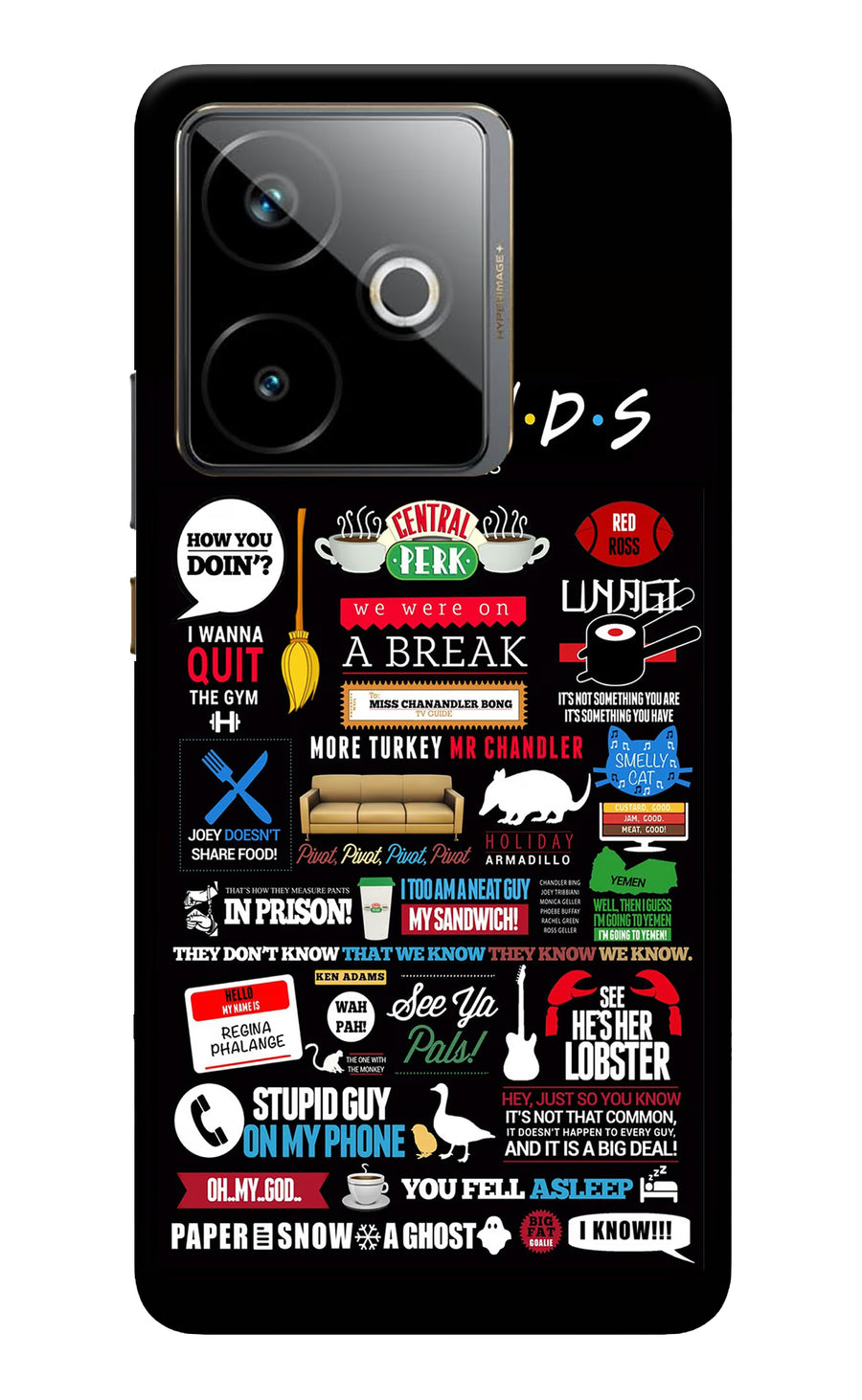 FRIENDS Realme GT 7T Back Cover, Hard case