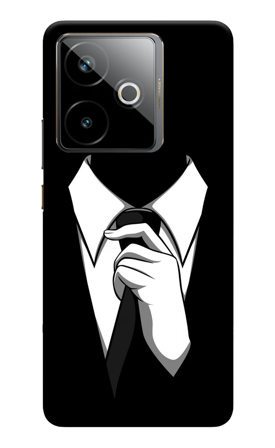 Black Tie Realme GT 7T Back Cover, Hard case