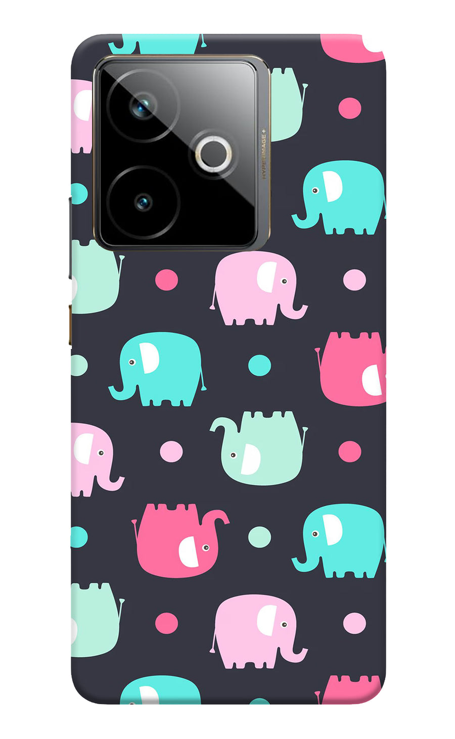 Elephants Realme GT 7T Back Cover, Hard case