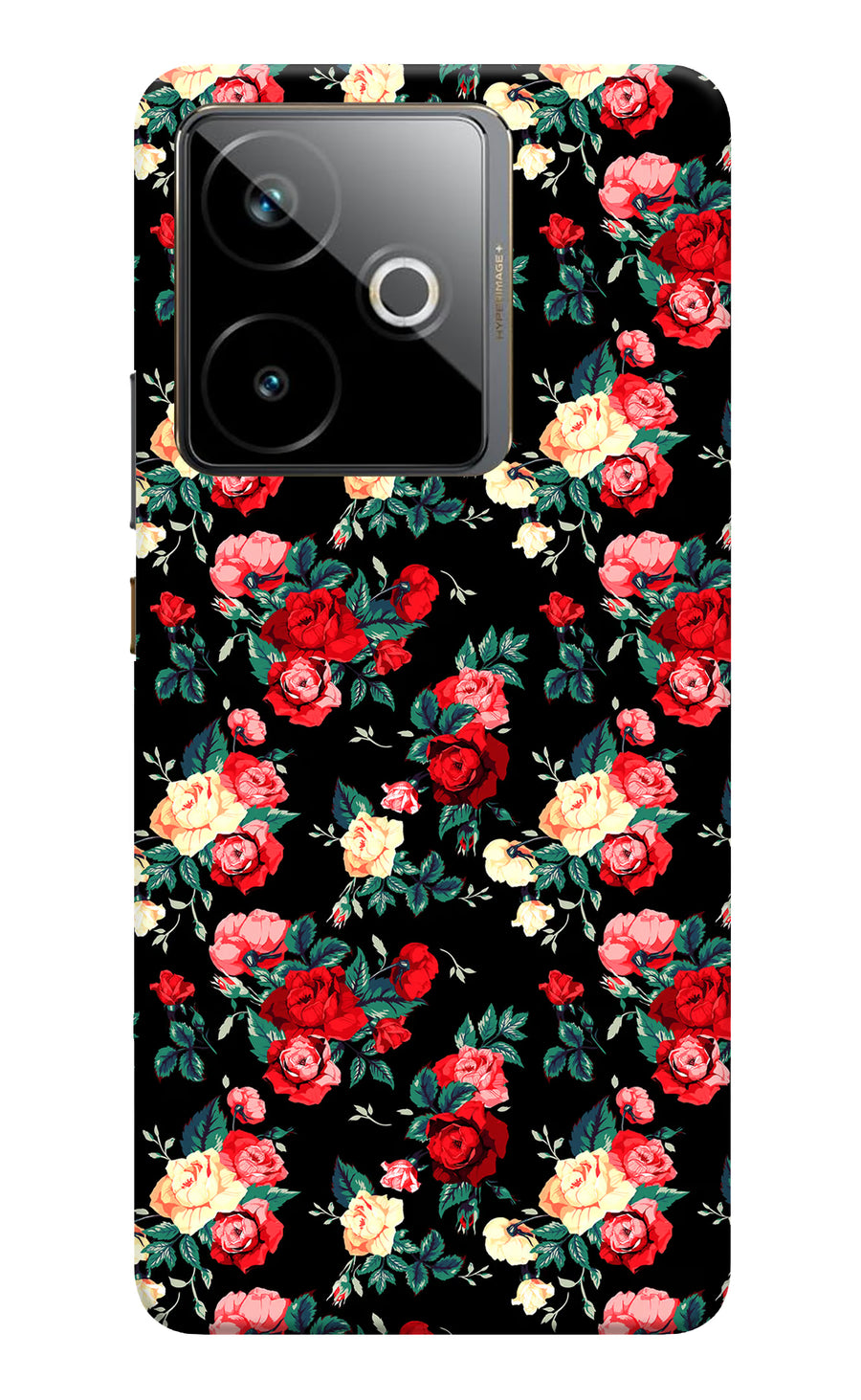 Rose Pattern Realme GT 7T Back Cover, Hard case