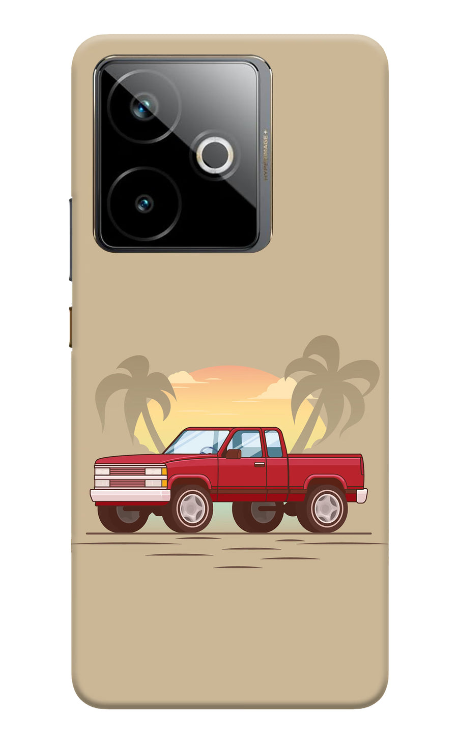 Desert Classic Drive Realme GT 7T Back Cover, Hard case
