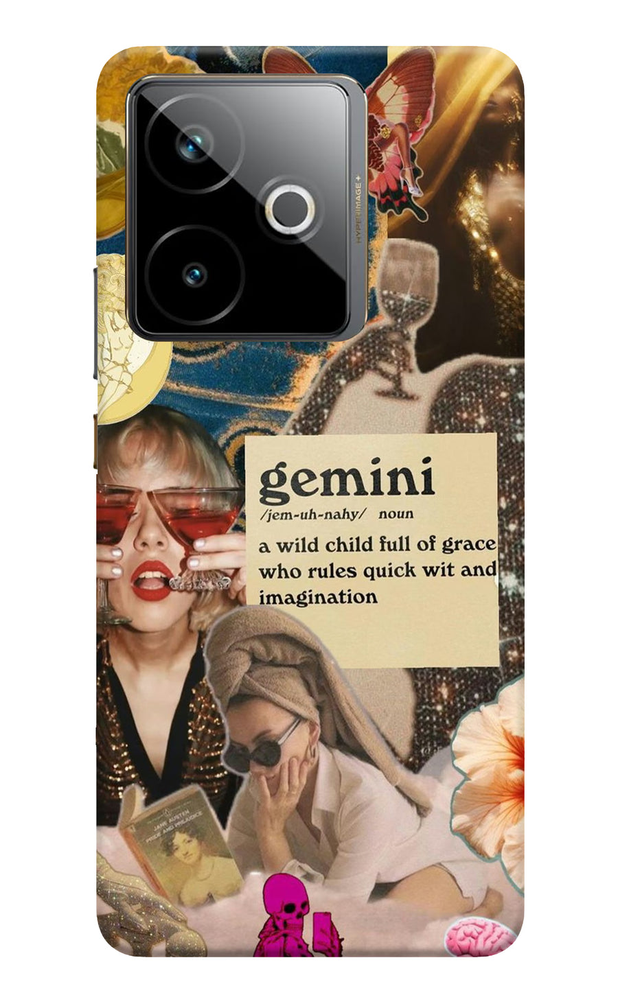 Gemini Zodiac Realme GT 7T Back Cover, Hard case