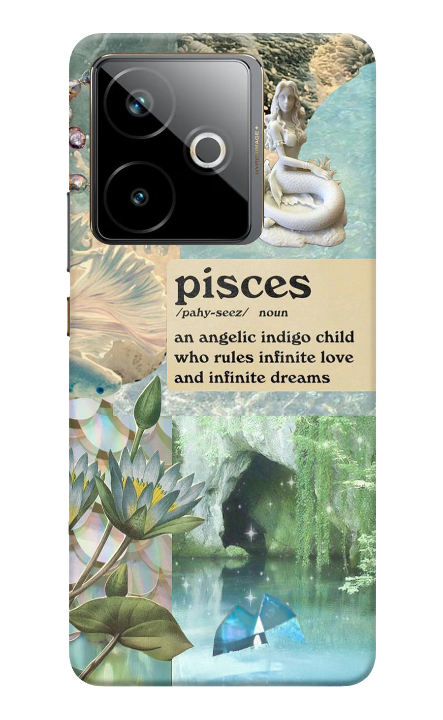 Pisces Zodiac Realme GT 7T Back Cover, Hard case