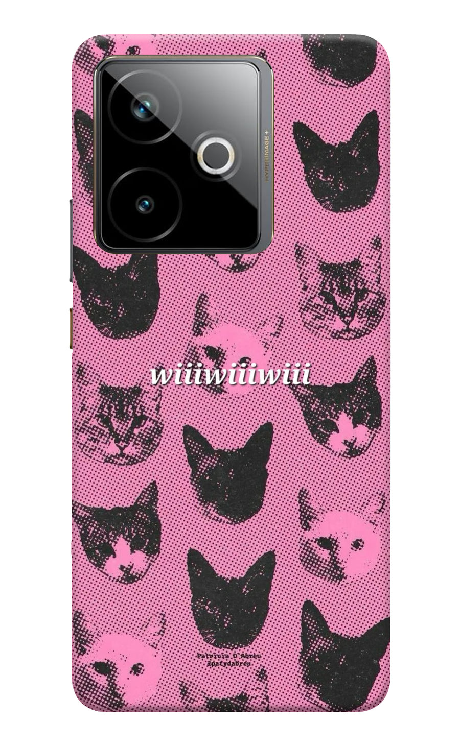 Pink Cats Realme GT 7T Back Cover, Hard case
