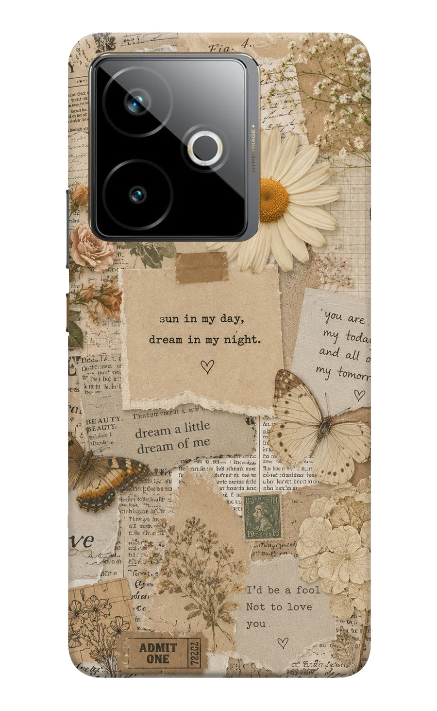 Vintage case Realme GT 7T Back Cover, Hard case