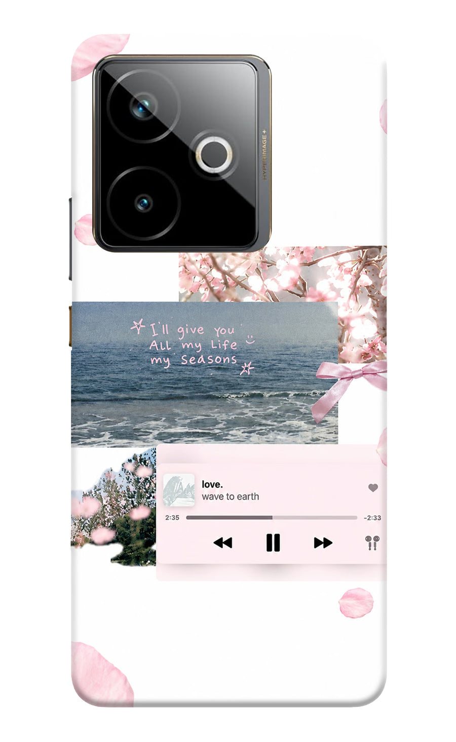Wave to earth Realme GT 7T Back Cover, Hard case