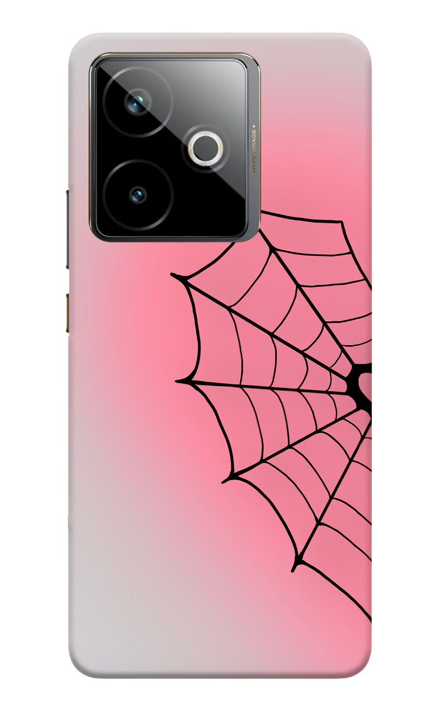 Pink Web Realme GT 7T Back Cover, Hard case