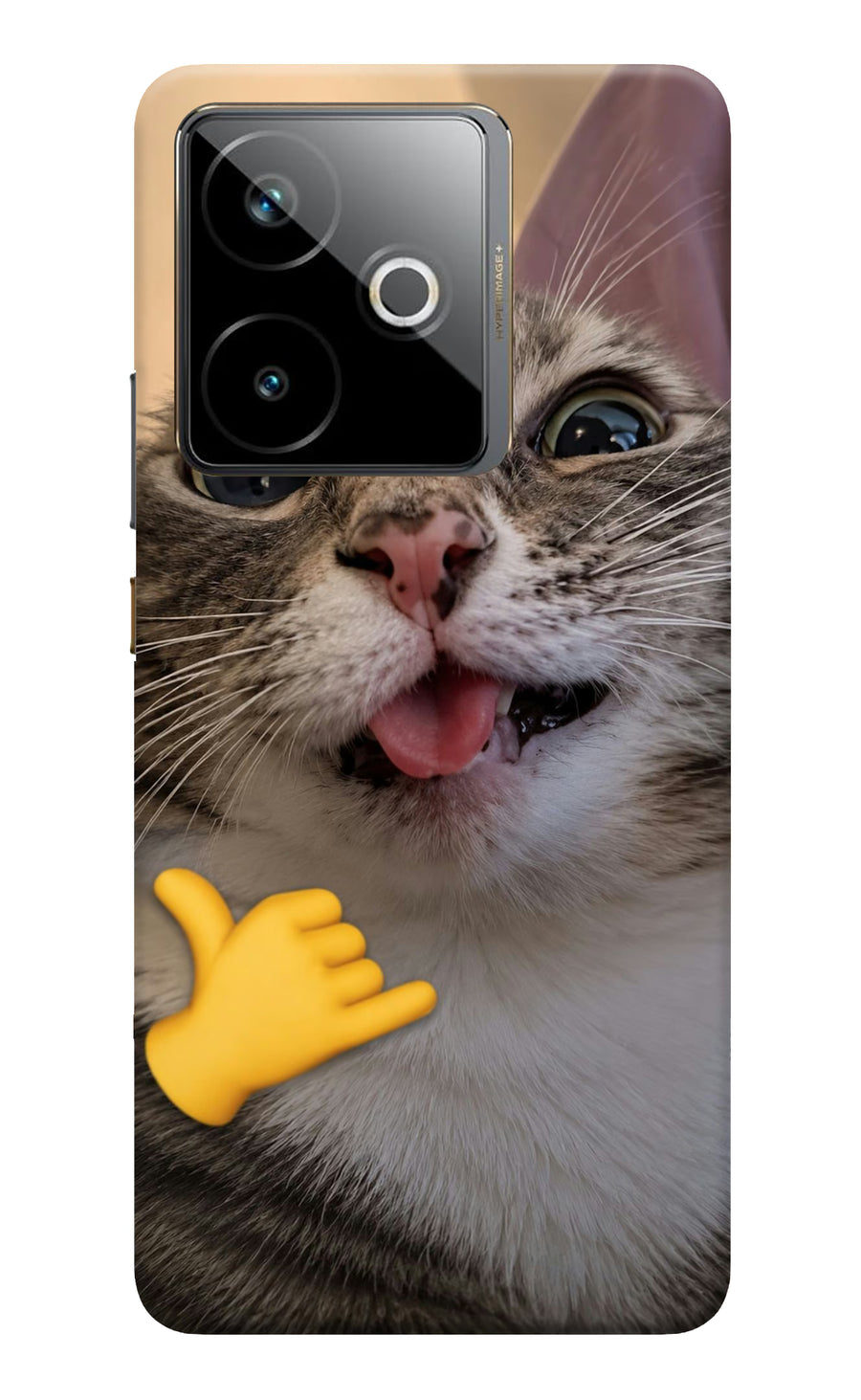 Silly Cat Call Realme GT 7T Back Cover, Hard case