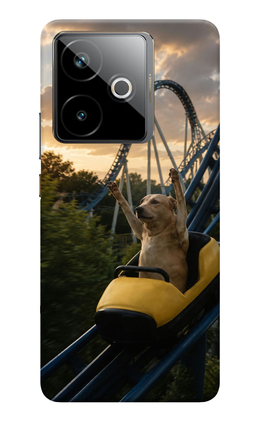 Rollercoaster Dog Realme GT 7T Back Cover, Hard case